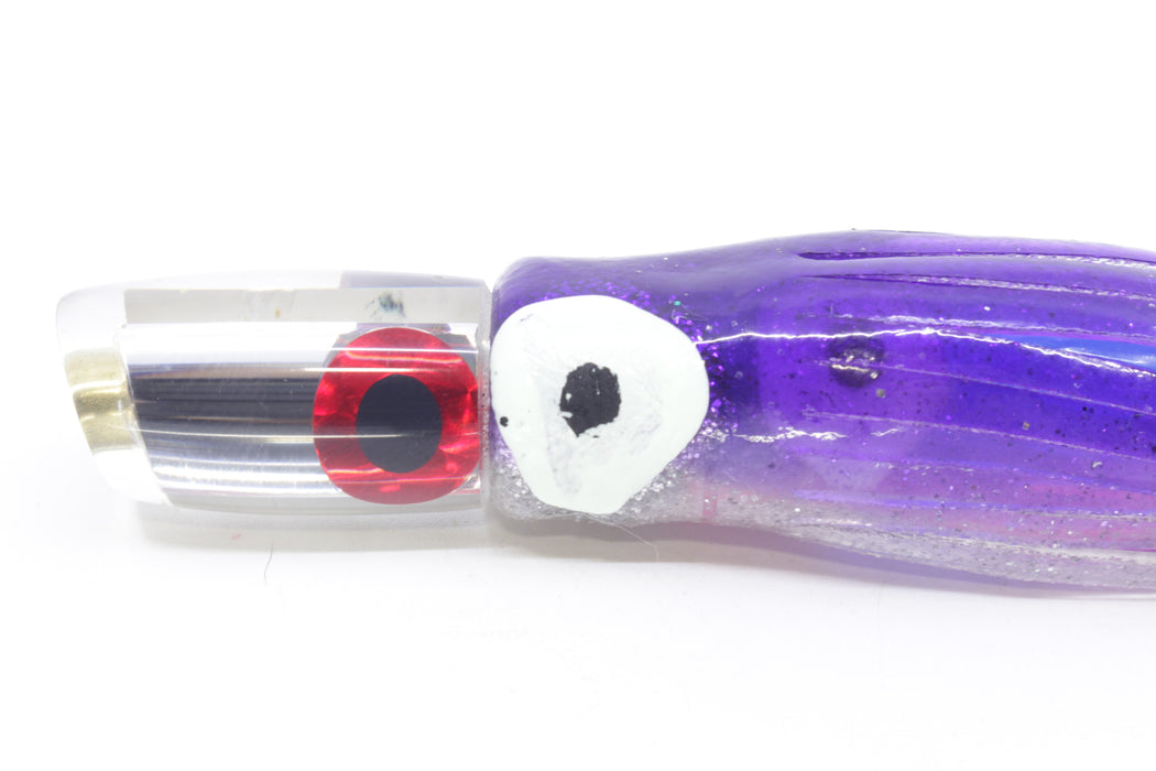 Coggin Lures Mirrored Tado Lo'ihi Peanut Slant 4.5" 1oz Skirted Purple-Clear
