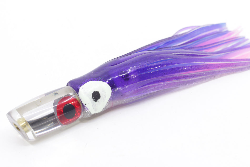 Coggin Lures Mirrored Tado Lo'ihi Peanut Slant 4.5" 1oz Skirted Purple-Clear