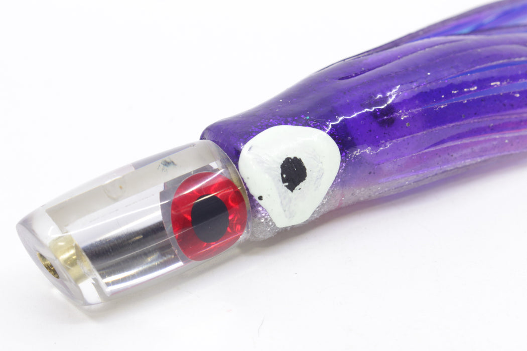 Coggin Lures Mirrored Tado Lo'ihi Peanut Slant 4.5" 1oz Skirted Purple-Clear