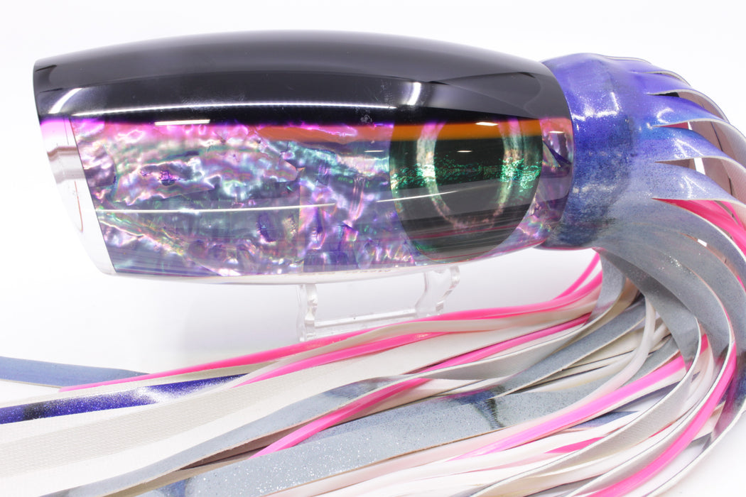 Moyes Lures Rainbow MOP Black-Pink Back Papa Teaser 30.5oz Fire Tailz Aku Revisited