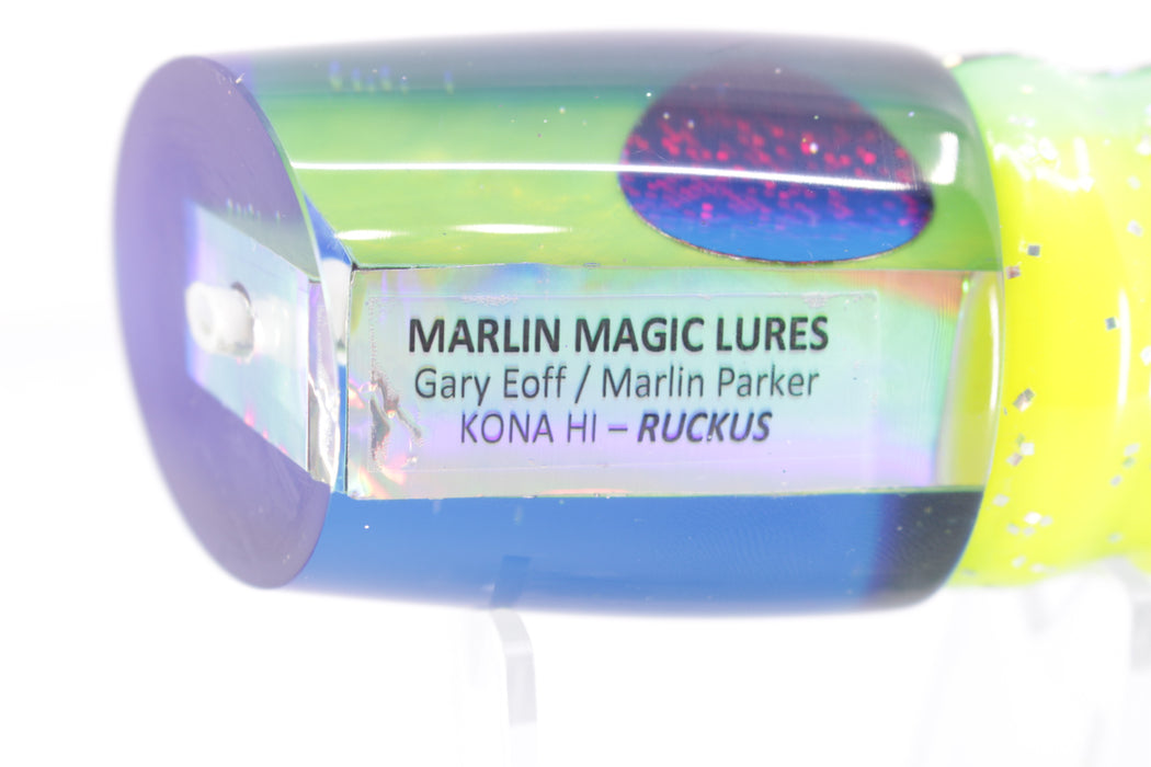Marlin Magic Lime Green MOP Blue Back Red Eyes Ruckus 12" 11oz Skirted