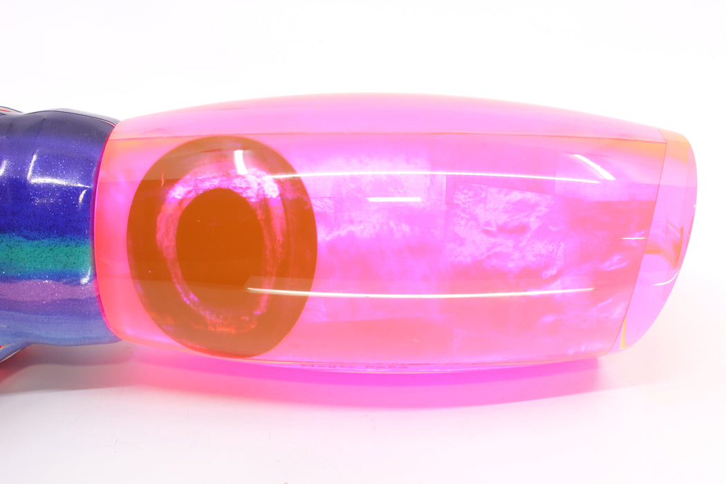 Moyes Lures Fluorescent Pink MOP Papa Teaser 30.5oz Fire Tailz Blueberry