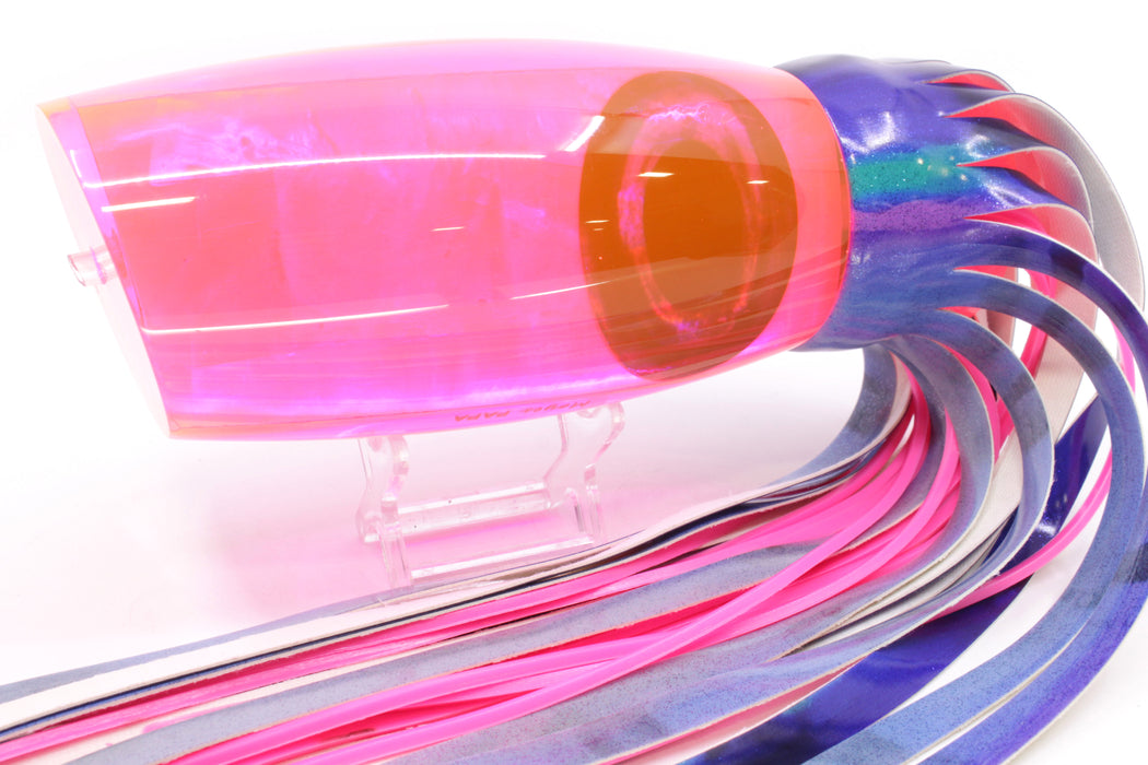 Moyes Lures Fluorescent Pink MOP Papa Teaser 30.5oz Fire Tailz Blueberry