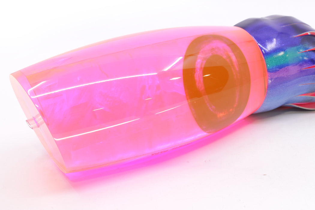Moyes Lures Fluorescent Pink MOP Papa Teaser 30.5oz Fire Tailz Blueberry
