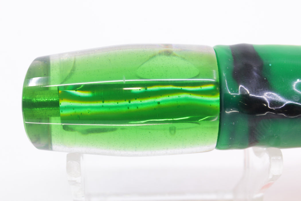 Marlin Magic White Awabi Green Back Taxi Eyes Flyer 7" 2.5oz Skirted Guacamaya