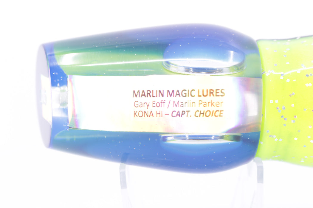 Marlin Magic Lime Green MOP Blue Back Doll Eyes Captain's Choice 14" 12.5oz Skirted