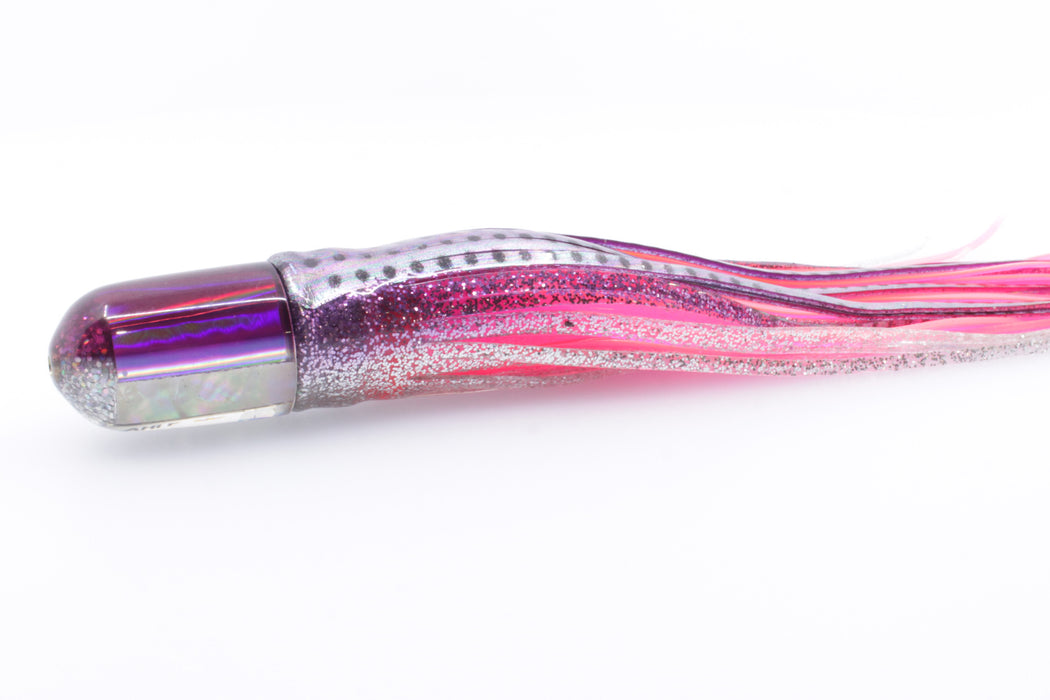 Marlin Magic White Awabi Purple Back Ahi Pussy Bullet 7" 4oz Skirted Purple Aurora