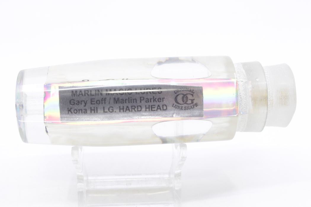 Marlin Magic White Awabi Taxi Eyes Large Hard Head 12" 4.5oz