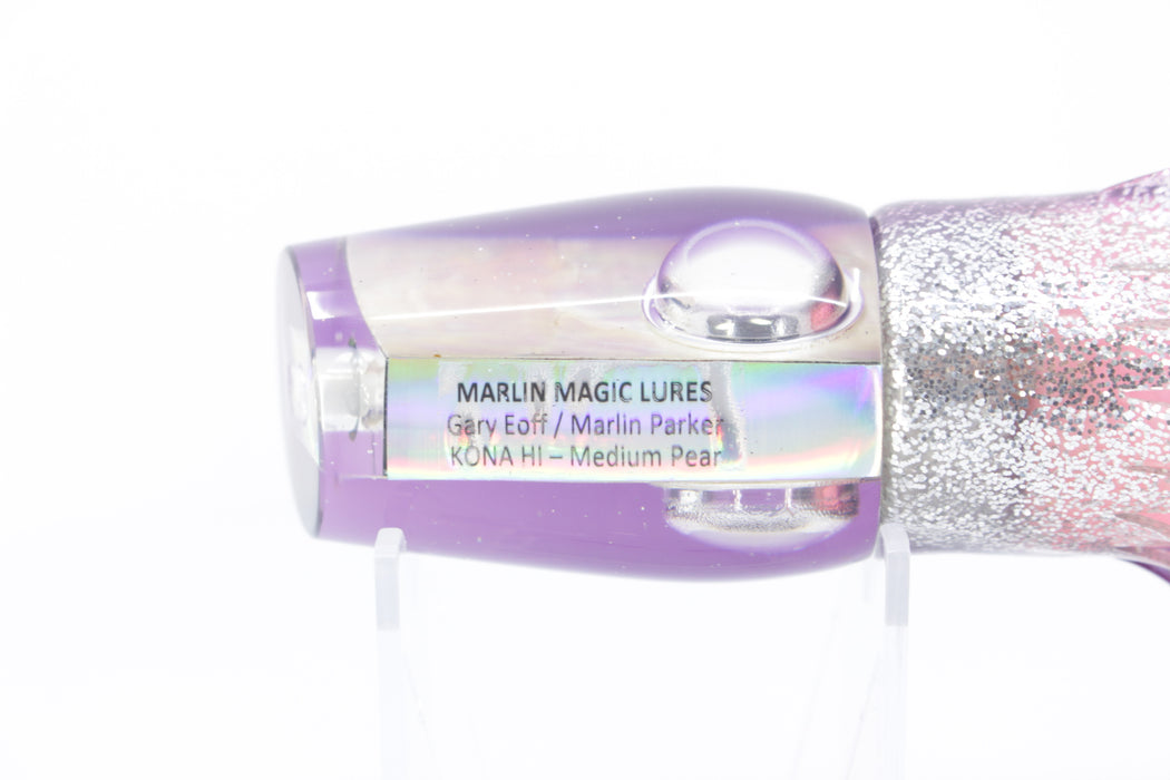 Marlin Magic White MOP Purple Back Doll Eyes Medium Pear 10" 8.2oz Skirted