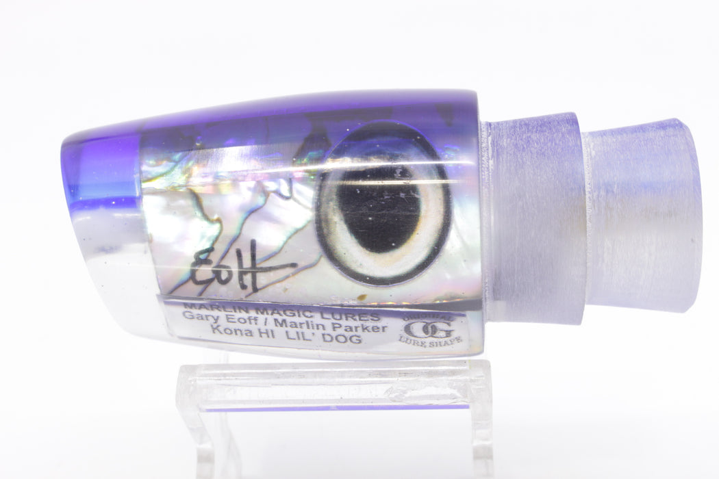 Marlin Magic White Abalone Blue Back Taxi Eyes Lil Dog 12" 5.2oz