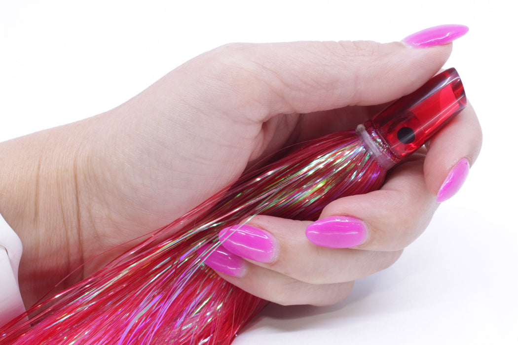 Coggin Lures Red Mirrored Baby Peanut Stick 4.5" 1oz Strobez Red/Pink
