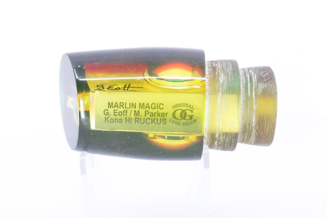 Marlin Magic Rasta MOP Green-Red Back Doll Eyes Ruckus 12" 7.2oz