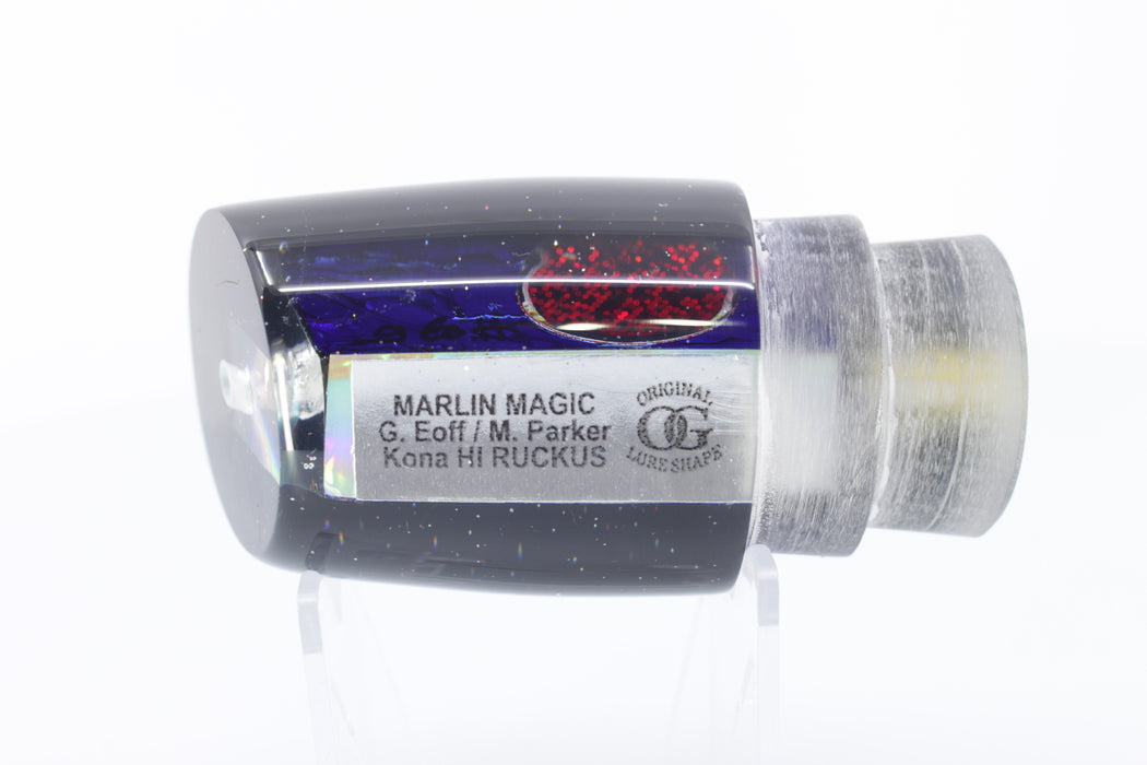 Marlin Magic Dark Blue Abalone Black Back Red Eyes Ruckus 12" 7.2oz