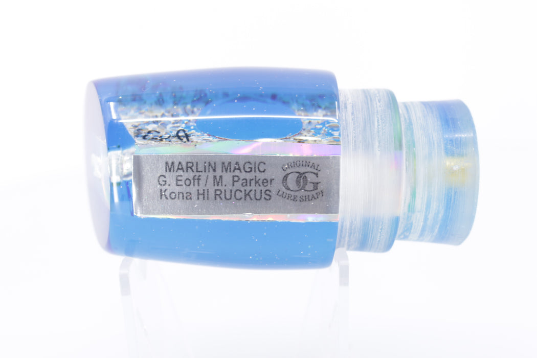 Marlin Magic Salt & Pepper MOP Blue Back Red Eyes Ruckus 12" 7.2oz