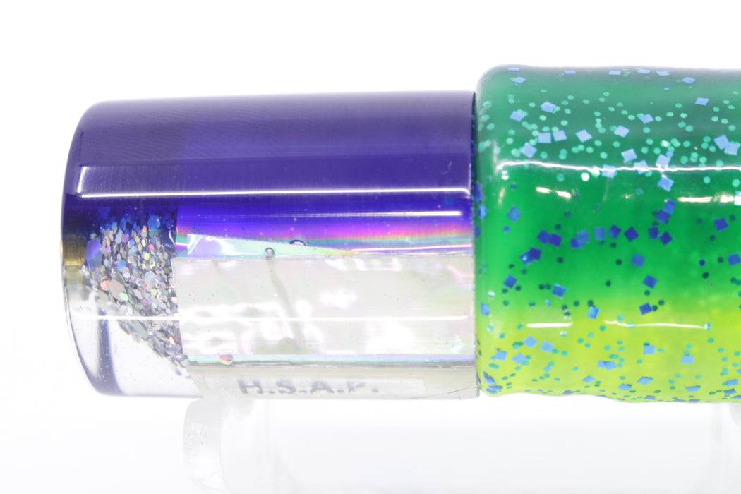 Marlin Magic Lures White Awabi Blue Back HSAP 7" 3.5oz Skirted Mahi