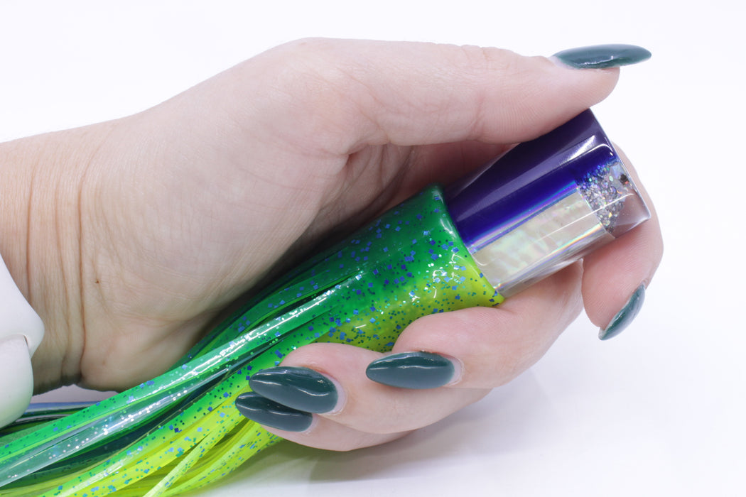 Marlin Magic Lures White Awabi Blue Back HSAP 7" 3.5oz Skirted Mahi