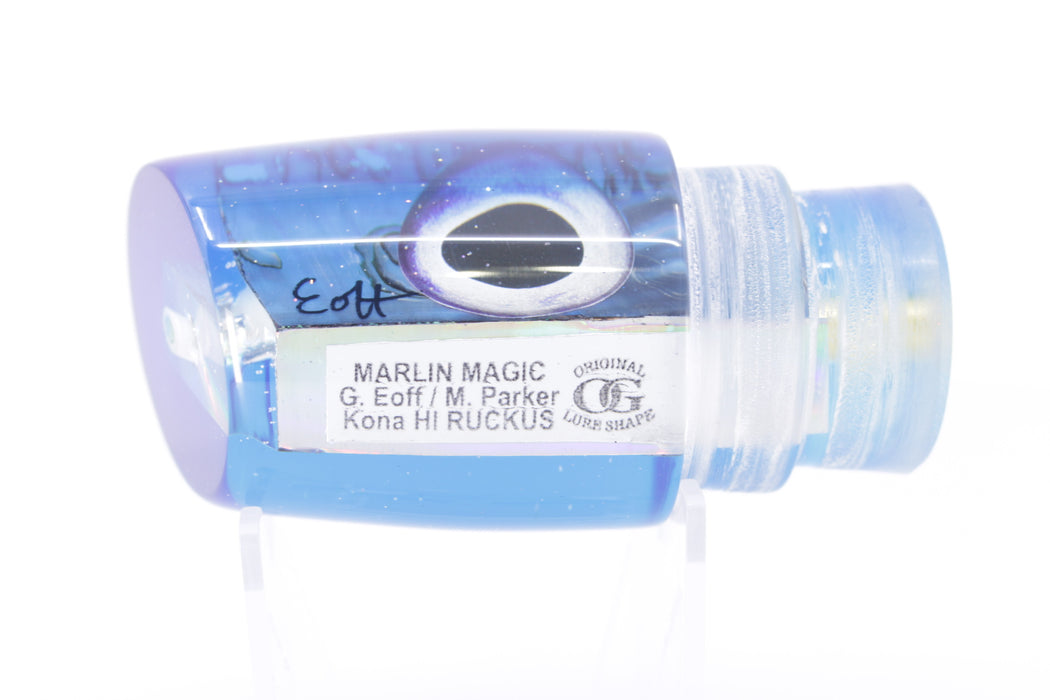 Marlin Magic Blue-Purple Abalone Blue Back Taxidermy Eyes Ruckus 12" 7.2oz