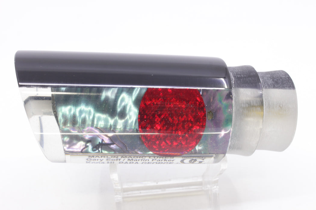 Marlin Magic Blue-Purple Abalone Black Back Red Eyes Papa George 12" 7.5oz