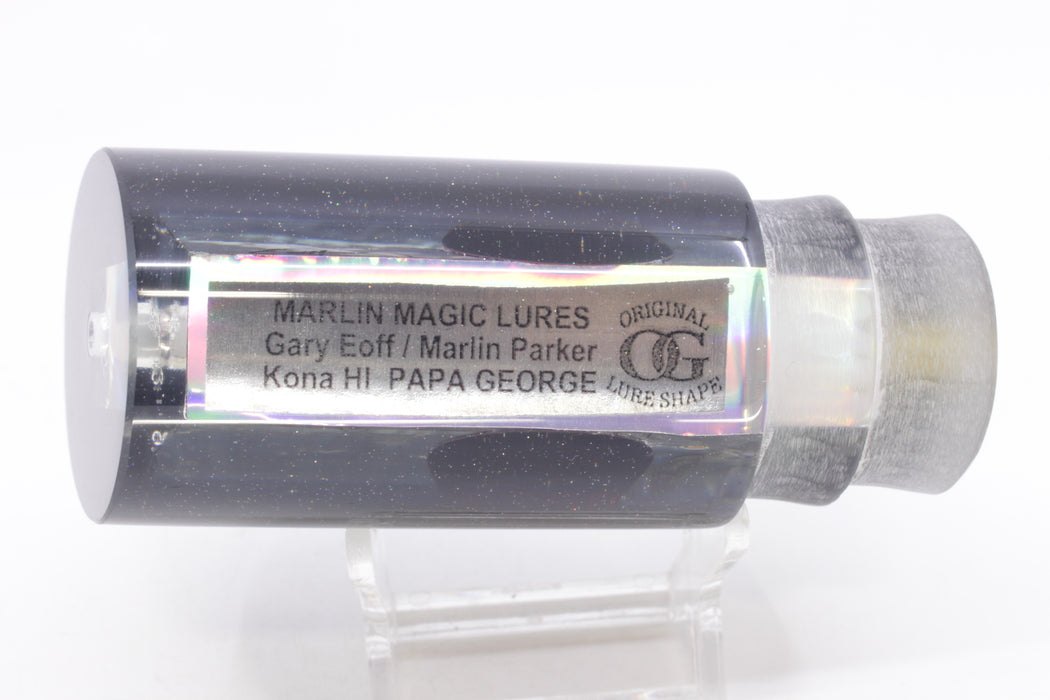 Marlin Magic Blue-Purple Abalone Black Back Red Eyes Papa George 12" 7.5oz