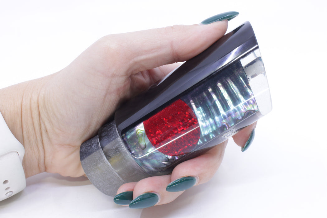 Marlin Magic Blue-Purple Abalone Black Back Red Eyes Papa George 12" 7.5oz