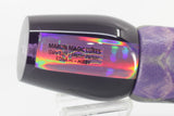 Marlin Magic Purple Mirrored Black Back No Eyes Hibby 14" 11oz ALV Vinyl Purple Skipjack