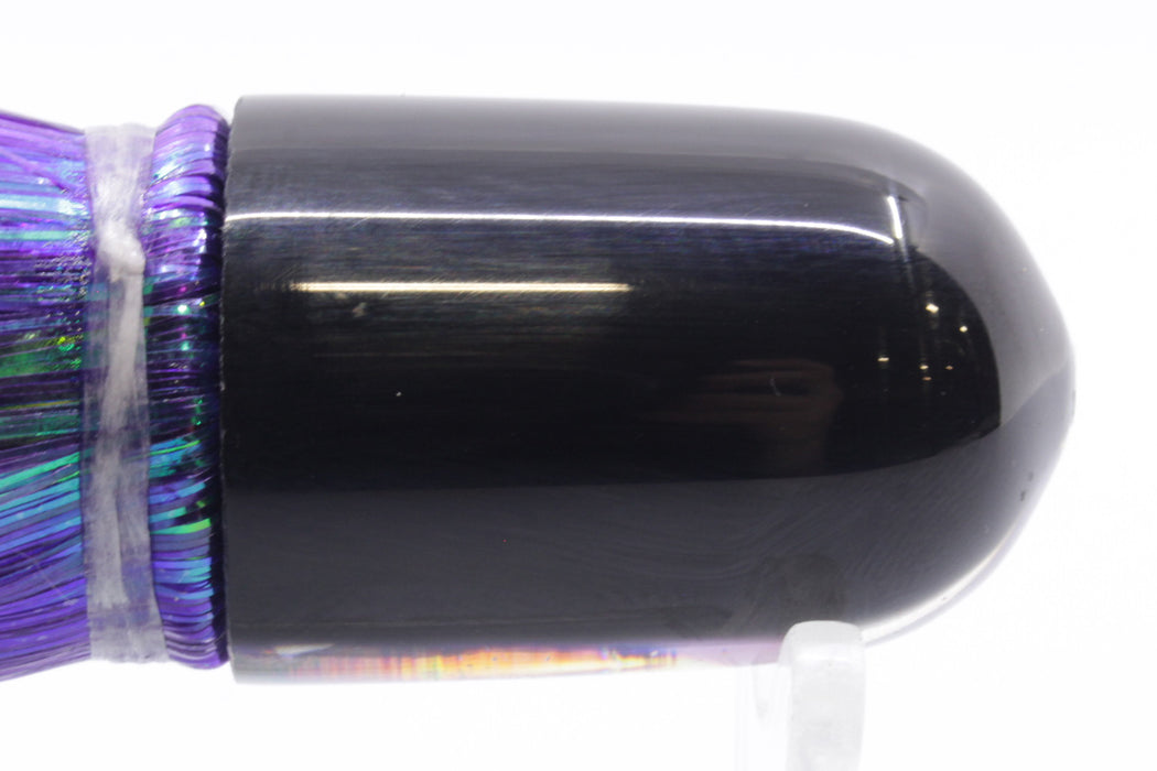 Marlin Magic Purple MOP Black Back Ahi Pussy Bullet 7" 3.2oz Strobez Purple/Black