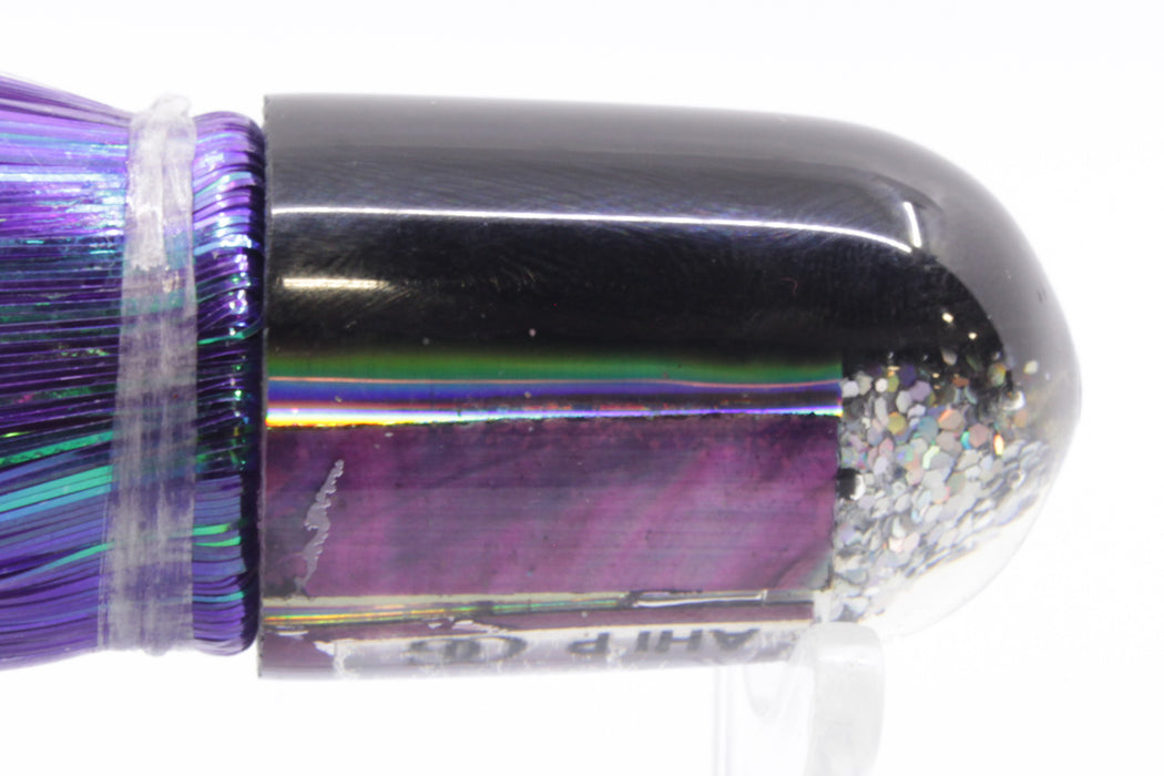 Marlin Magic Purple MOP Black Back Ahi Pussy Bullet 7" 3.2oz Strobez Purple/Black