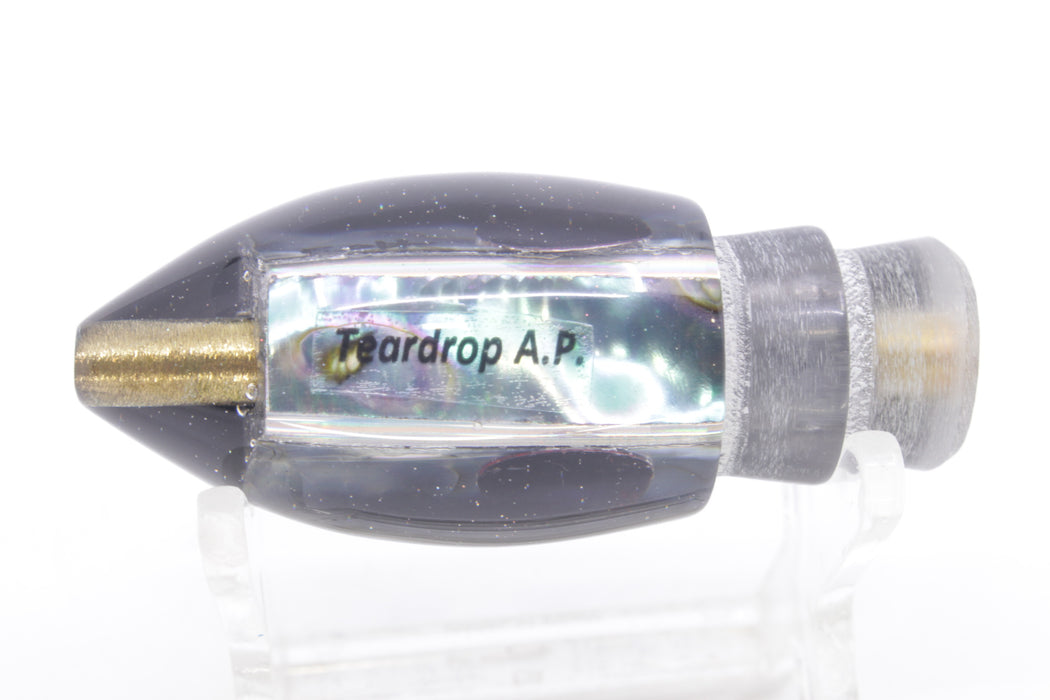 Marlin Magic Lures Blue-Purple Abalone Black Back Red Eyes Teardrop AP Bullet 7" 2oz