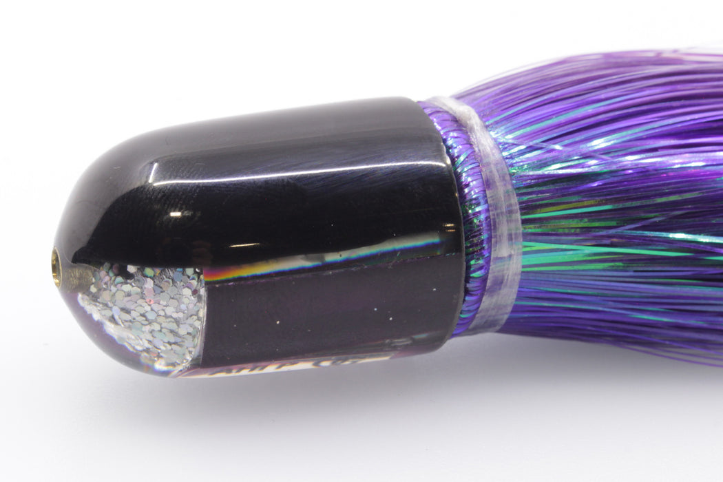 Marlin Magic Purple MOP Black Back Ahi Pussy Bullet 7" 3.2oz Strobez Purple/Black