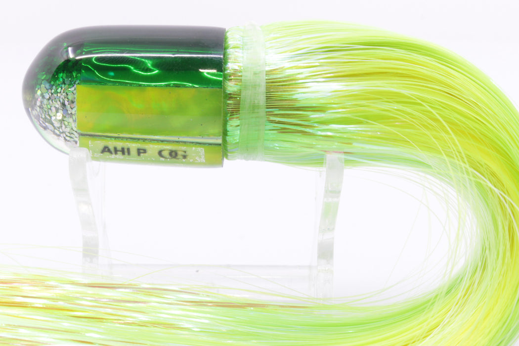 Marlin Magic Lime Green MOP Green Back Ahi Pussy Bullet 7" 3.2oz Strobez Green