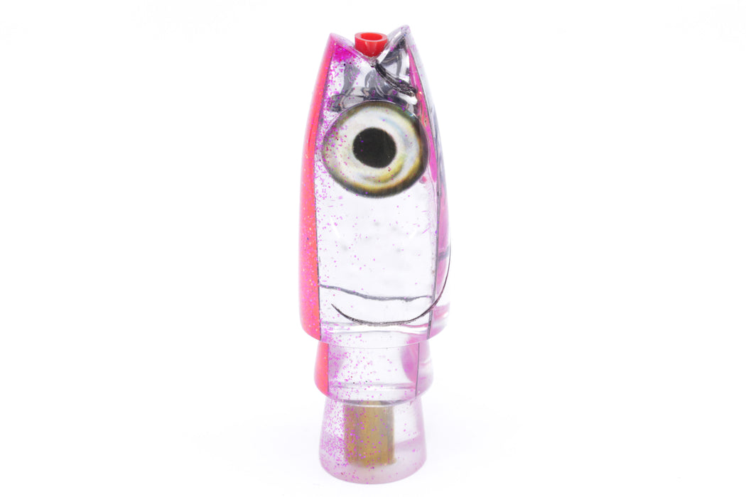 Aloha Lures Chrome-Mirrored Pink Glitter Back Small Super Ninja 7" 2.7oz EZ-K