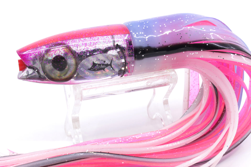 Aloha Lures Chrome-Mirrored Pink Back Small Super Ninja 7" 3.5oz Skirted Gay Bob EZ-K