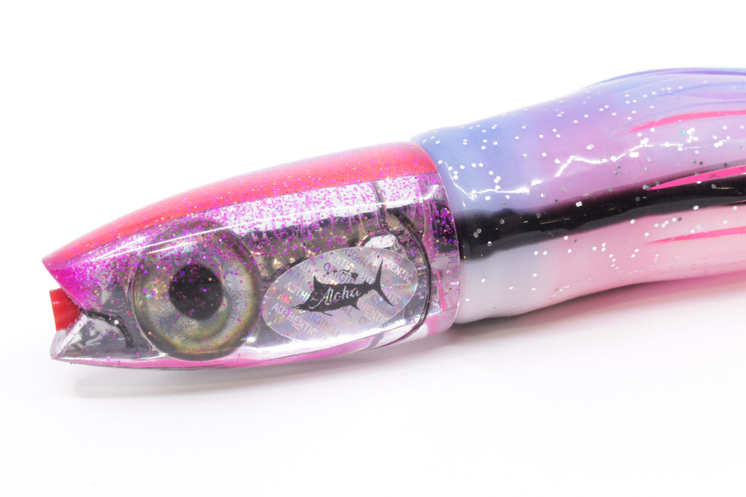 Aloha Lures Chrome-Mirrored Pink Back Small Super Ninja 7" 3.5oz Skirted Gay Bob EZ-K