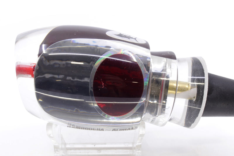 Aloha Lures Chrome Black Rainbow Back Red Eyes Bamboocha 12" 6.7oz EZ-K