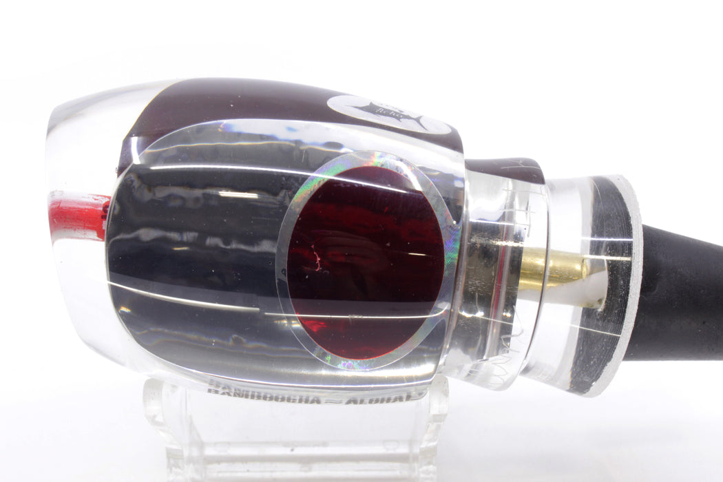 Aloha Lures Chrome Black Rainbow Back Red Eyes Bamboocha 12" 6.7oz EZ-K