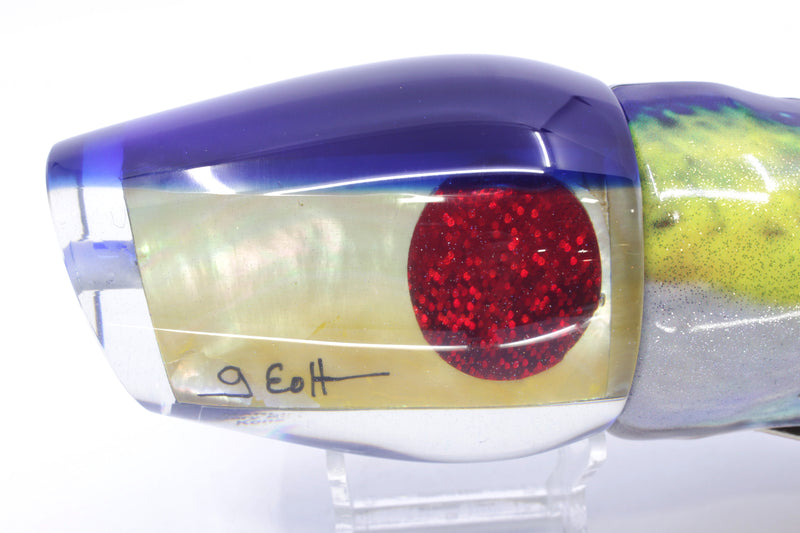 Marlin Magic Golden MOP Blue Back Red Eyes Papa Joe 16" 17.5oz FT Vinyl Yellowfin