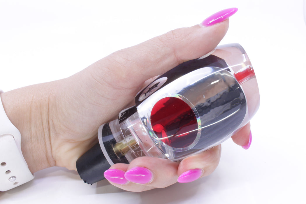 Aloha Lures Chrome Black Rainbow Back Red Eyes Bamboocha 12" 6.7oz EZ-K