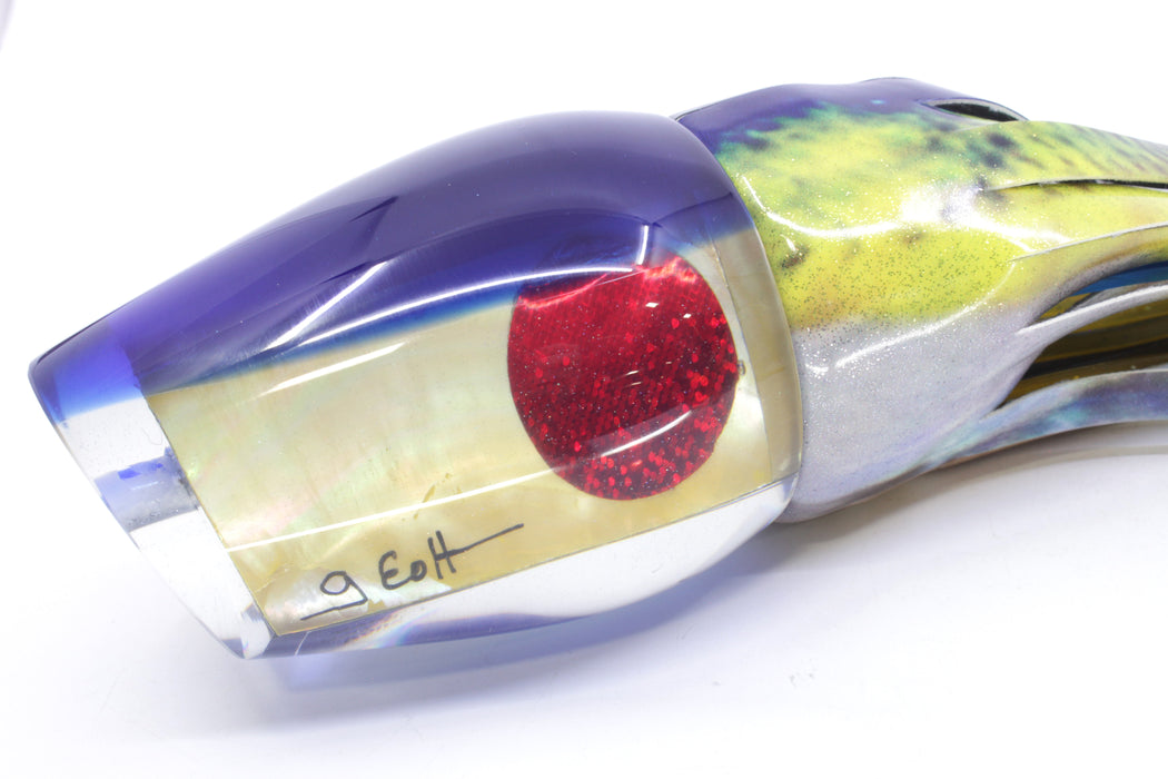 Marlin Magic Golden MOP Blue Back Red Eyes Papa Joe 16" 17.5oz FT Vinyl Yellowfin