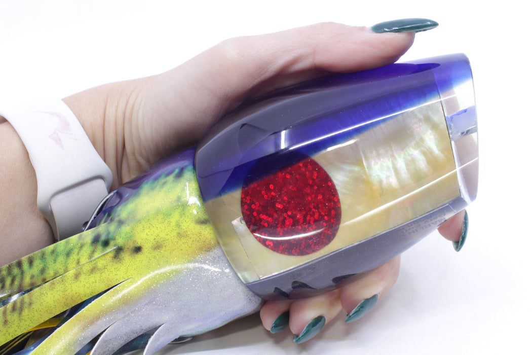 Marlin Magic Golden MOP Blue Back Red Eyes Papa Joe 16" 17.5oz FT Vinyl Yellowfin