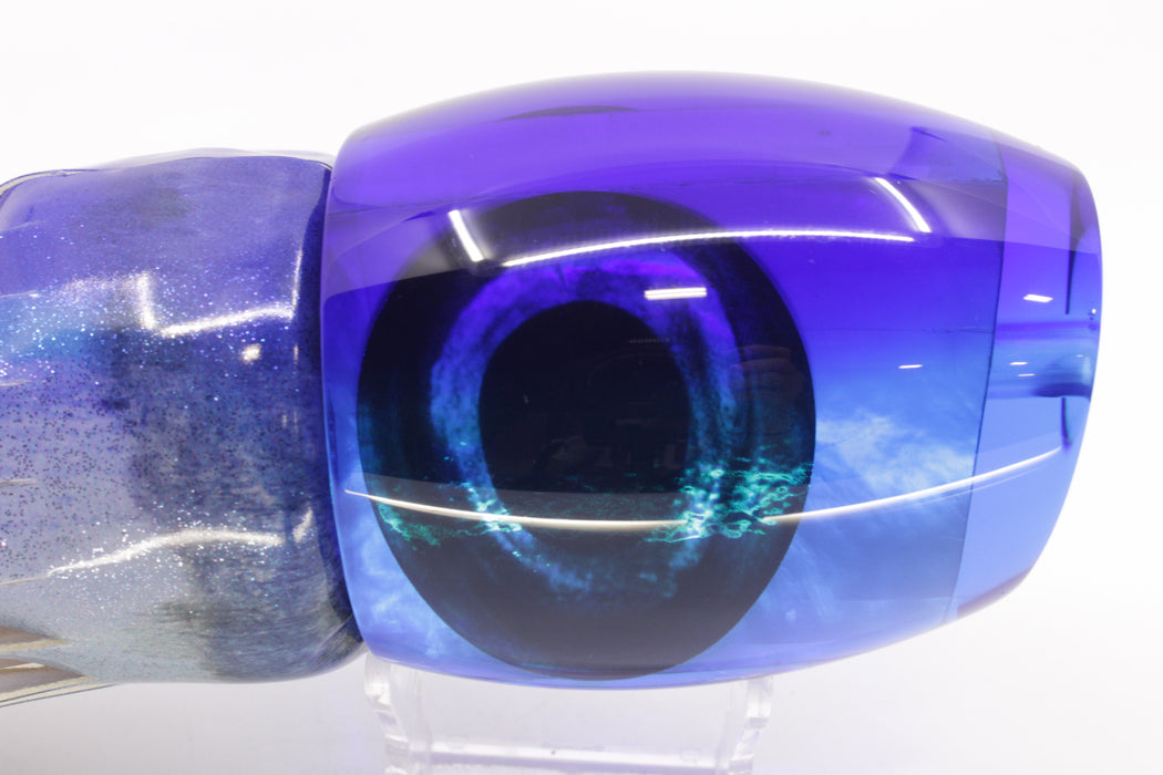 Moyes Lures Blue MOP Dark Blue Back Monsta Teaser 20.4oz FT Vinyl Aku Revisited