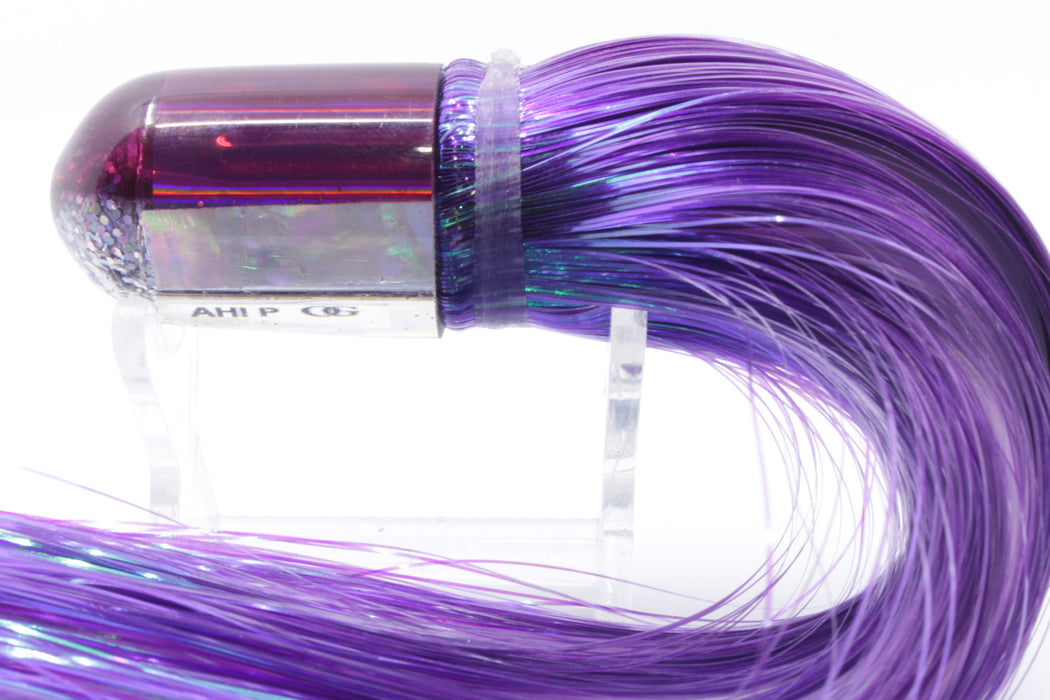 Marlin Magic White Awabi Purple Back Ahi Pussy Bullet 7" 3.2oz Strobez Purple/White