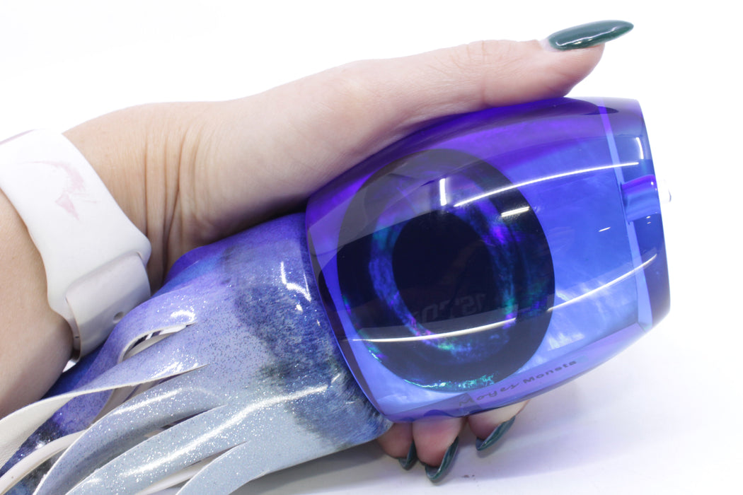 Moyes Lures Blue MOP Dark Blue Back Monsta Teaser 20.4oz FT Vinyl Aku Revisited