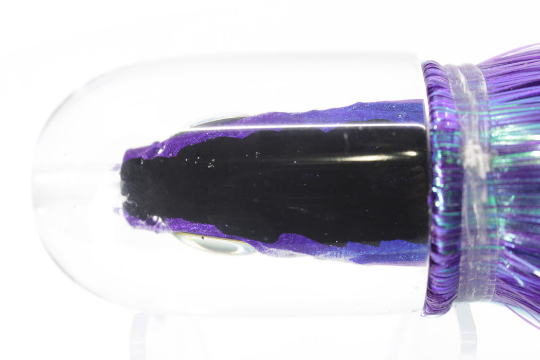 Aloha Lures Black-Purple-Blue Back Large Magic Malolo 12" 7oz Strobez Purple-Blue