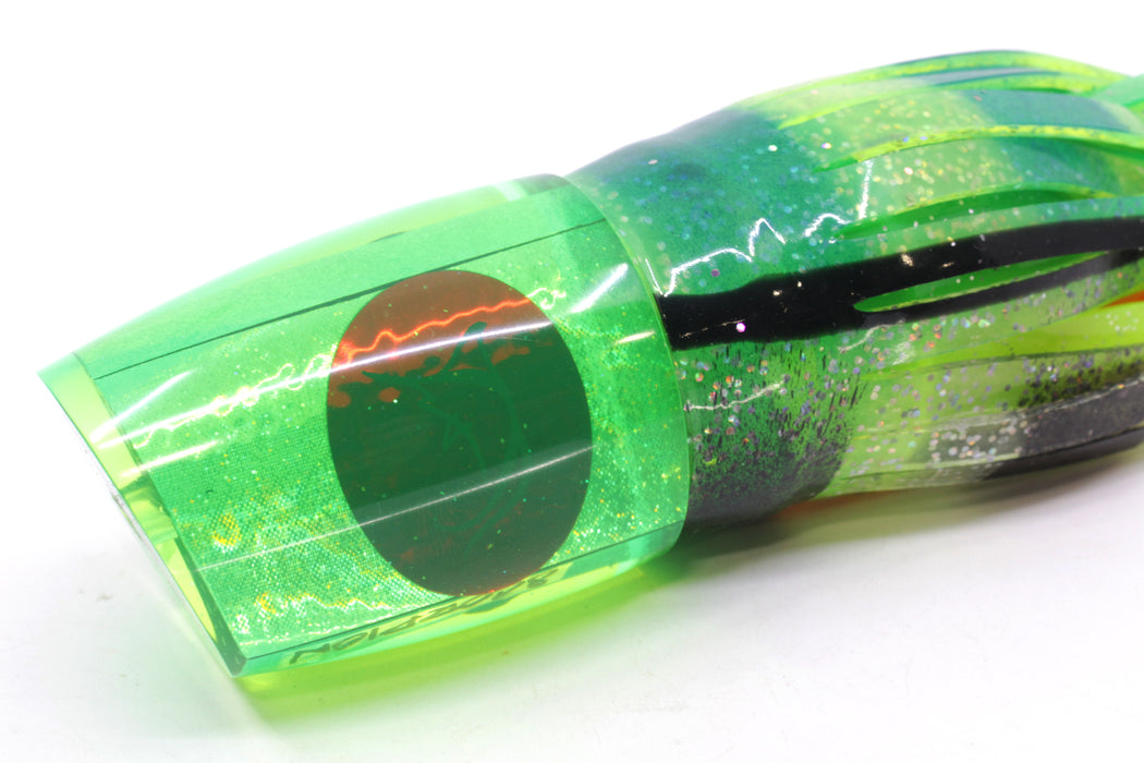 Bonze Lures Fluorescent Gree Rainbow Red Eyes Scorpion 14" 11.3oz Skirted