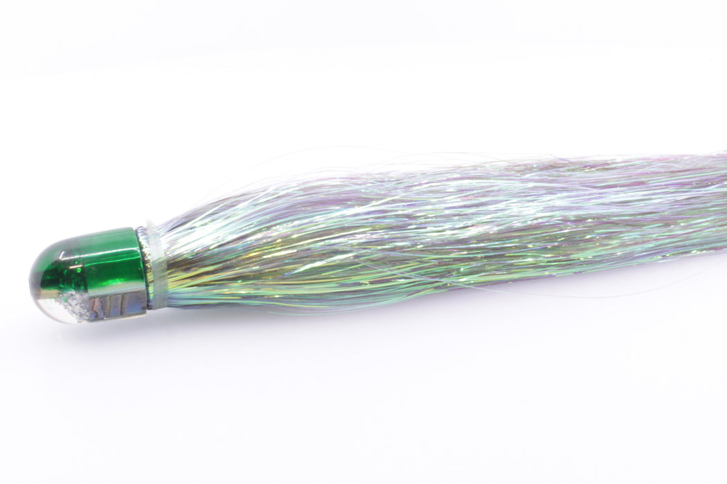 Marlin Magic Abalone Green Back Baby AP Bullet 4.5" 1.5oz Flashabou Black/Green