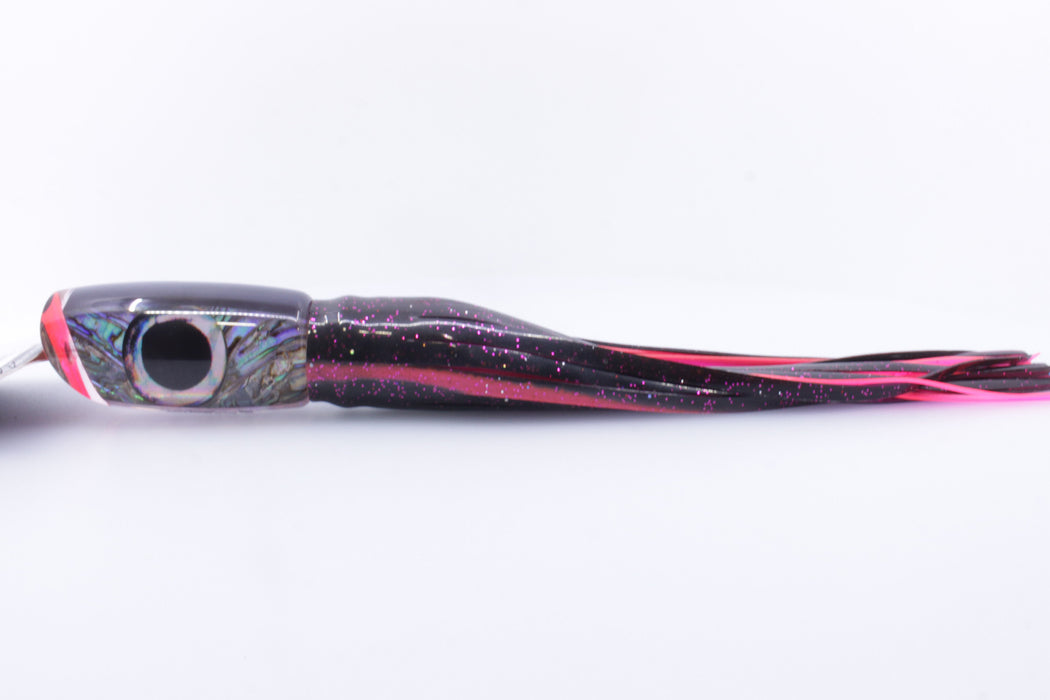 Pulsator Lures Abalone Shell Riggler 14" 8oz Skirted Black/Pink