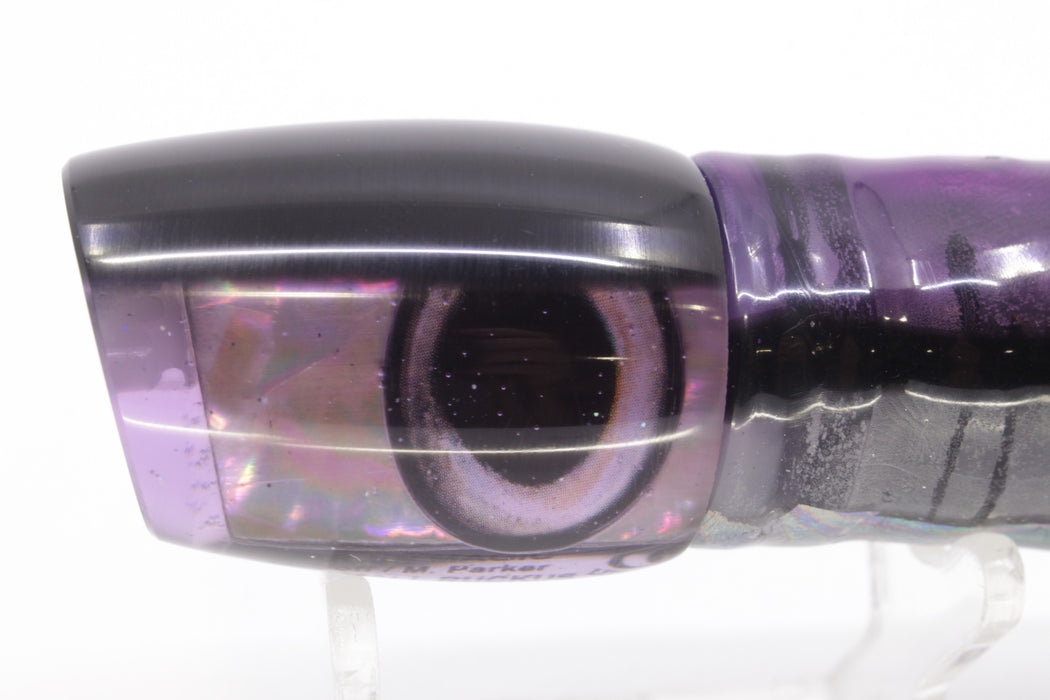 Marlin Magic Purple Awabi Black Back Taxi Eyes Small Ruckus 9" 5oz Skirted Skipjack