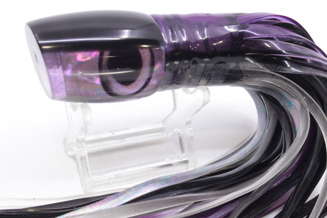 Marlin Magic Purple Awabi Black Back Taxi Eyes Small Ruckus 9" 5oz Skirted Skipjack