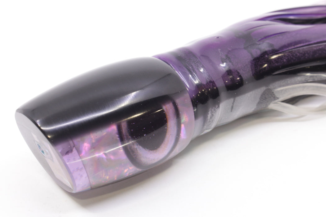 Marlin Magic Purple Awabi Black Back Taxi Eyes Small Ruckus 9" 5oz Skirted Skipjack
