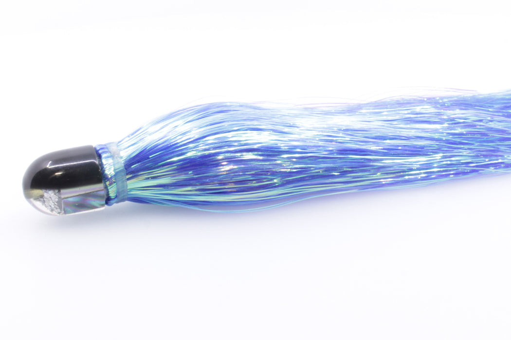 Marlin Magic Blue-Purple Abalone Black Back Baby AP Bullet 4.5" 1.5oz Flashabou